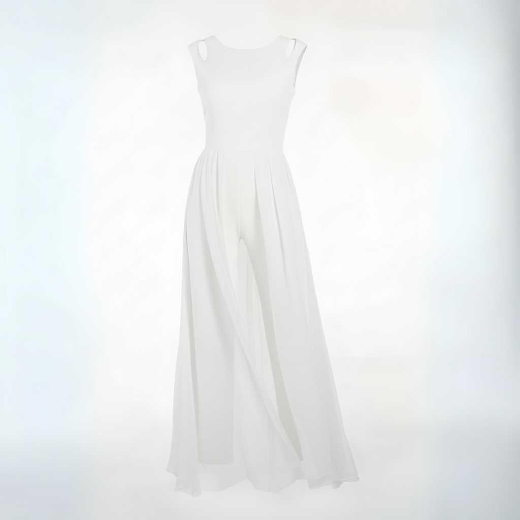Mouwloze Jumpsuit met Wijde Pijpen | Dames Jumpsuit Zomer