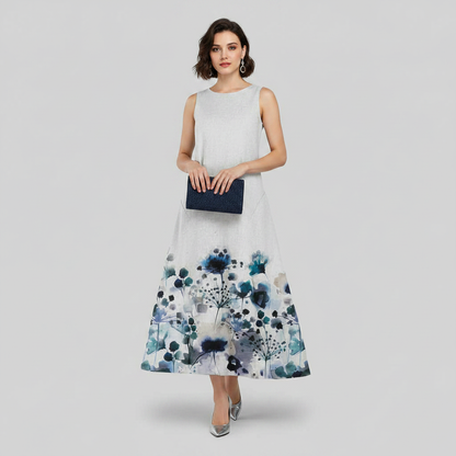 Bloemen Midi Jurk | Dames Zomerjurk voor Casual Uitjes
