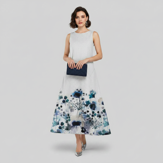 Bloemen Midi Jurk | Dames Zomerjurk voor Casual Uitjes