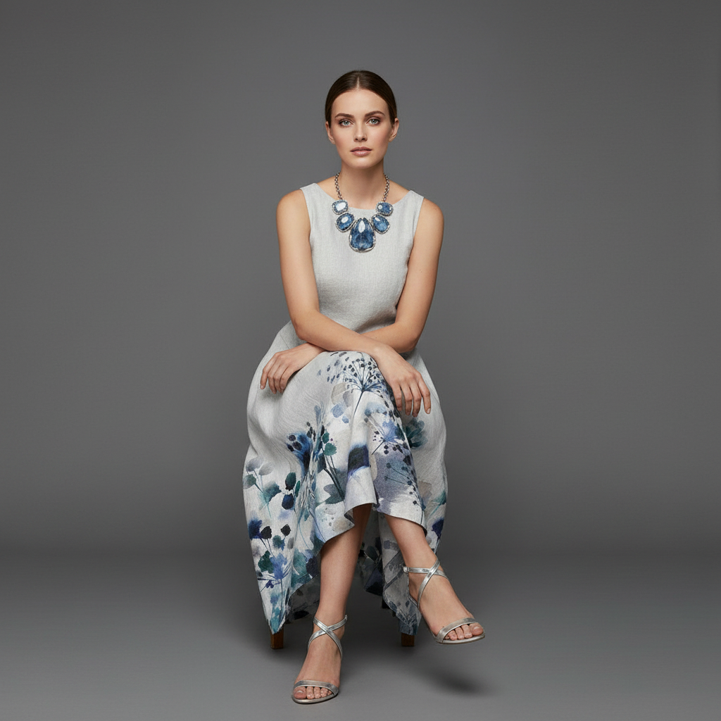 Bloemen Midi Jurk | Dames Zomerjurk voor Casual Uitjes