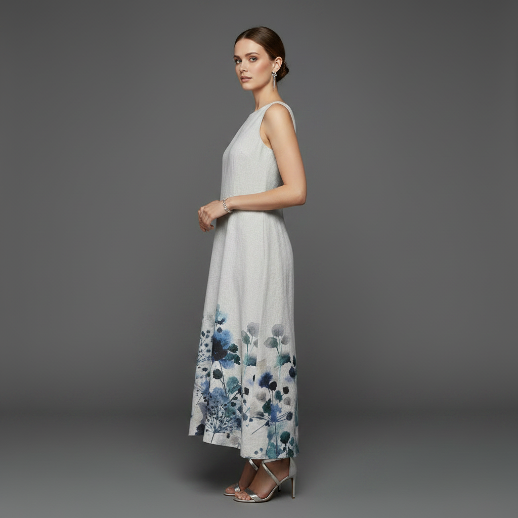 Bloemen Midi Jurk | Dames Zomerjurk voor Casual Uitjes