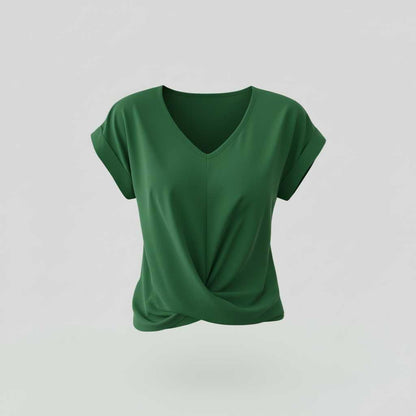 Dames Korte Mouwen Top | Casual Zomer Blouse