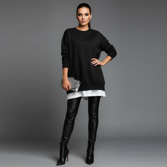 Dames Oversized Sweatshirt | Ronde Hals Lange Mouwen