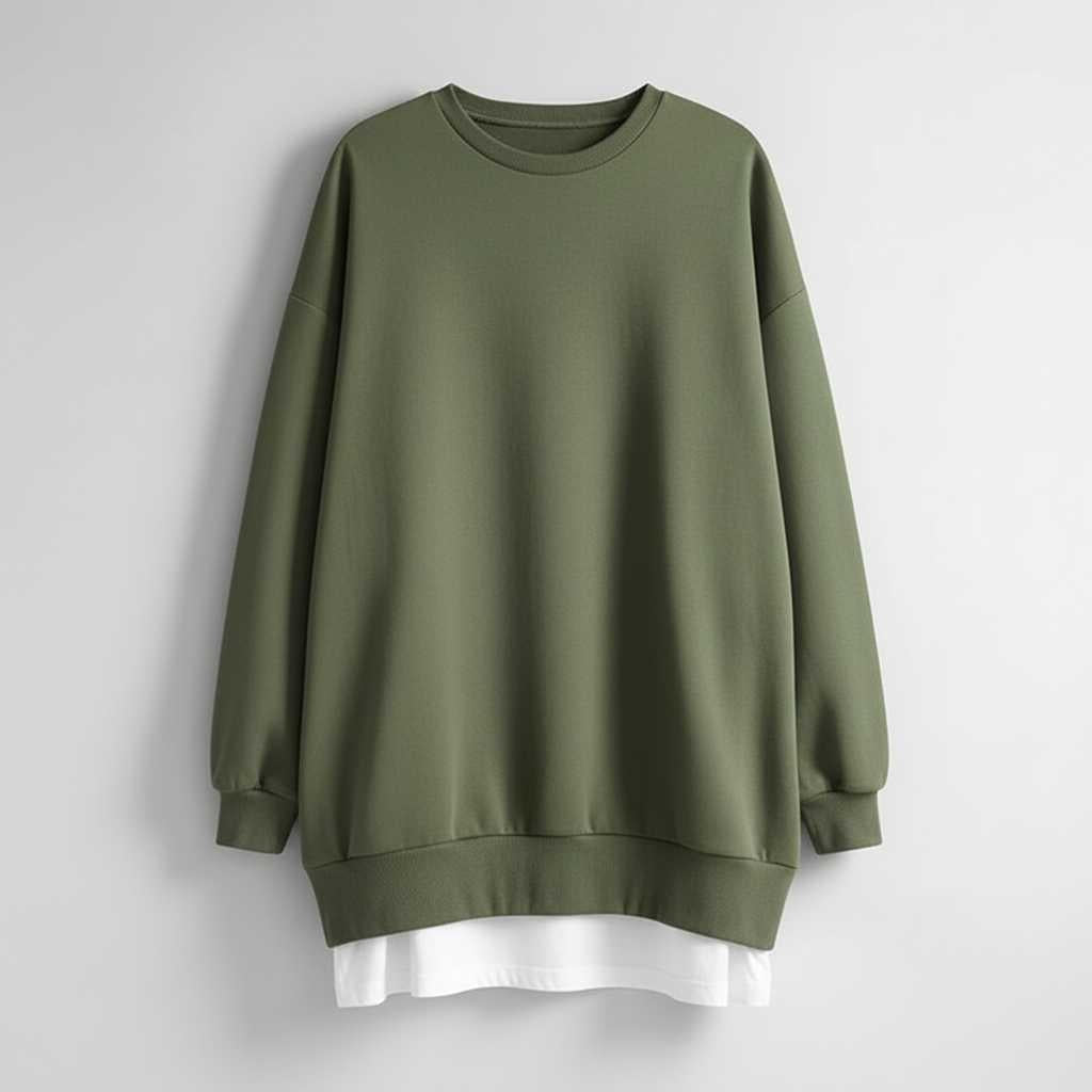 Dames Oversized Sweatshirt | Ronde Hals Lange Mouwen