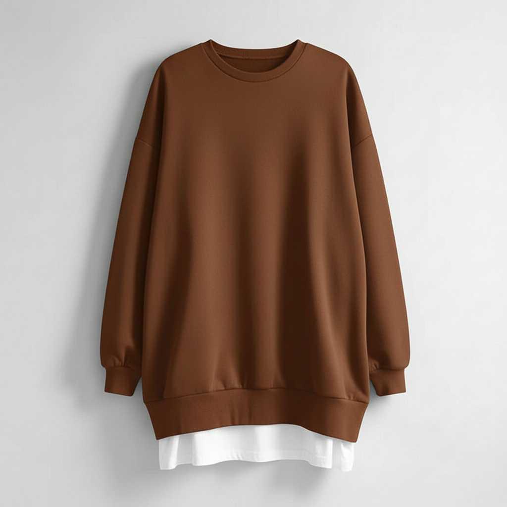 Dames Oversized Sweatshirt | Ronde Hals Lange Mouwen