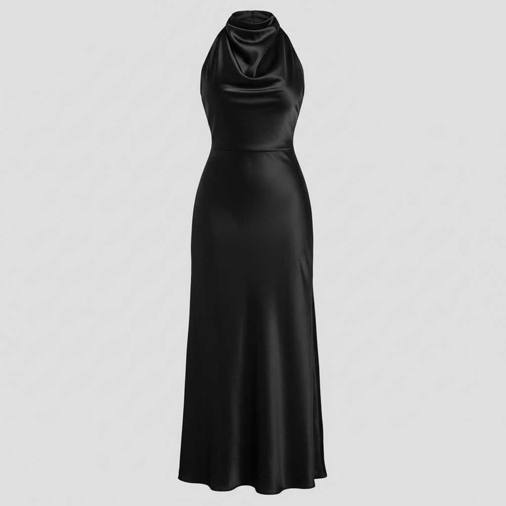Halter Avondjurk Dames | Midi Jurk