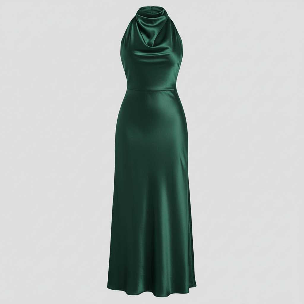 Halter Avondjurk Dames | Midi Jurk