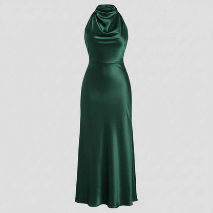 Halter Avondjurk Dames | Midi Jurk