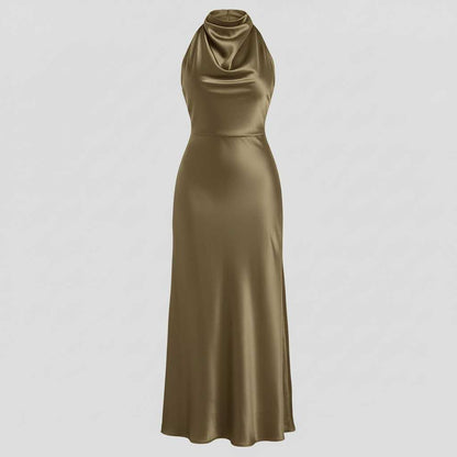 Halter Avondjurk Dames | Midi Jurk