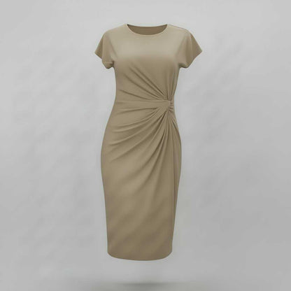 Korte Mouwen Midi Jurk Dames | Formele Galajurk