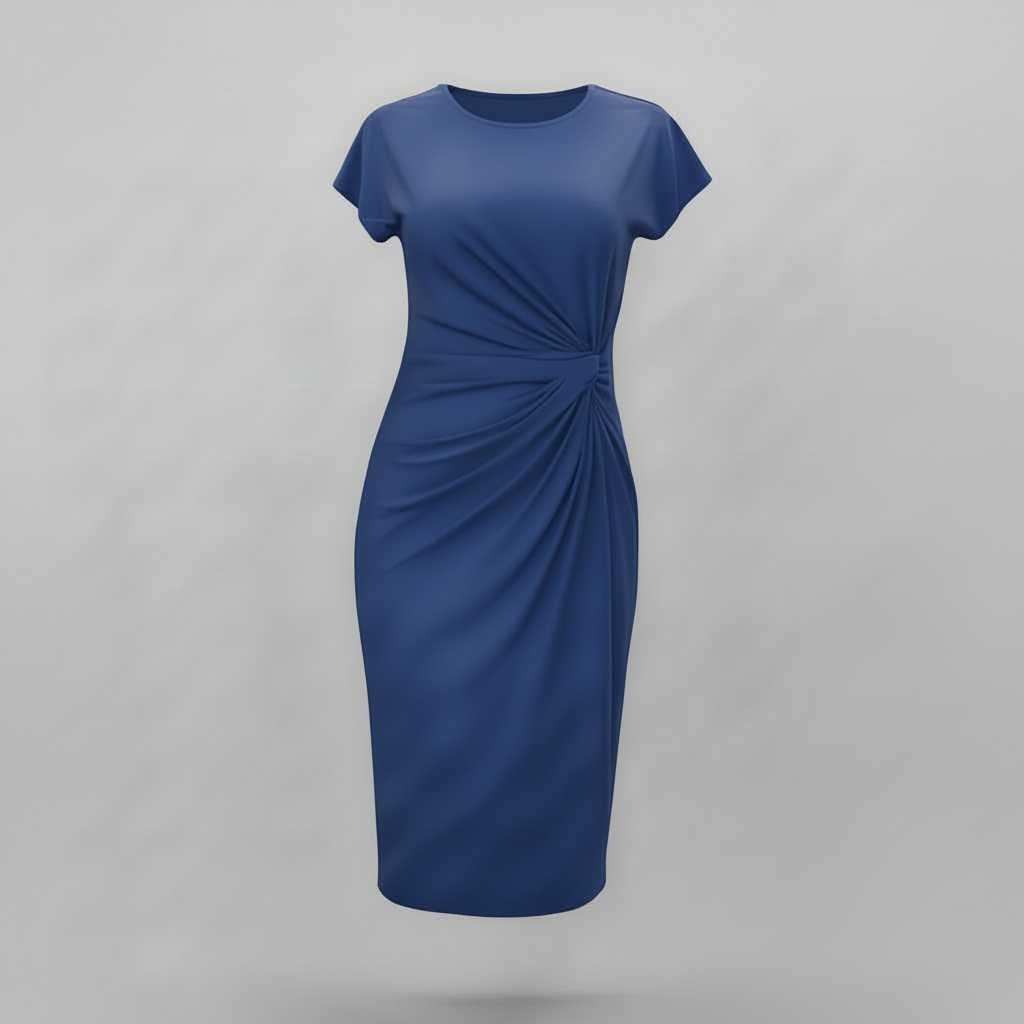 Korte Mouwen Midi Jurk Dames | Formele Galajurk