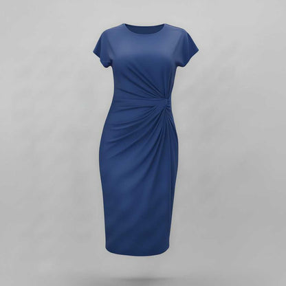 Korte Mouwen Midi Jurk Dames | Formele Galajurk