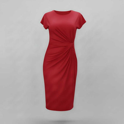Korte Mouwen Midi Jurk Dames | Formele Galajurk