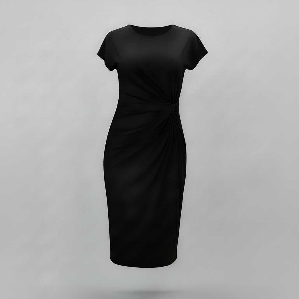 Korte Mouwen Midi Jurk Dames | Formele Galajurk