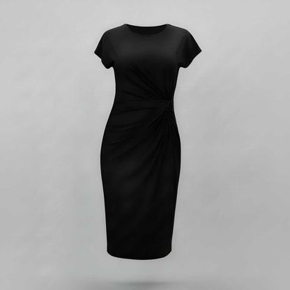 Korte Mouwen Midi Jurk Dames | Formele Galajurk