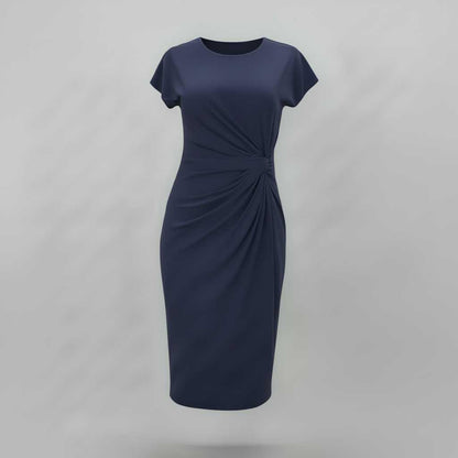 Korte Mouwen Midi Jurk Dames | Formele Galajurk