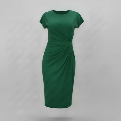 Korte Mouwen Midi Jurk Dames | Formele Galajurk