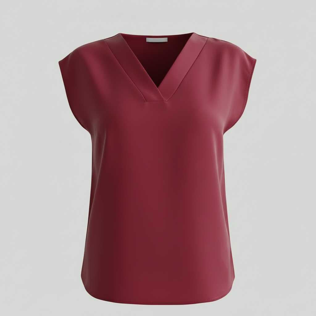 Moderne Zomer Blouse Dames | V-hals Katoen Casual Top