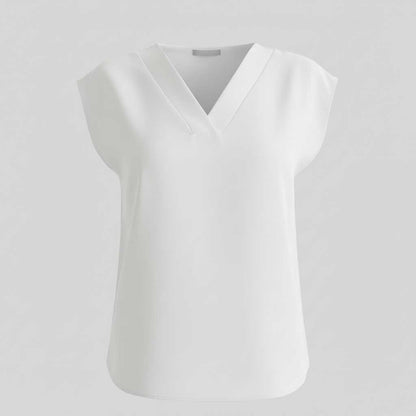 Moderne Zomer Blouse Dames | V-hals Katoen Casual Top
