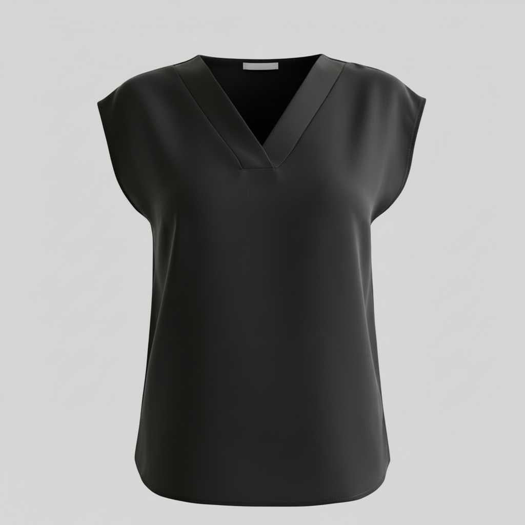 Moderne Zomer Blouse Dames | V-hals Katoen Casual Top