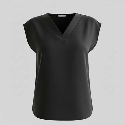 Moderne Zomer Blouse Dames | V-hals Katoen Casual Top