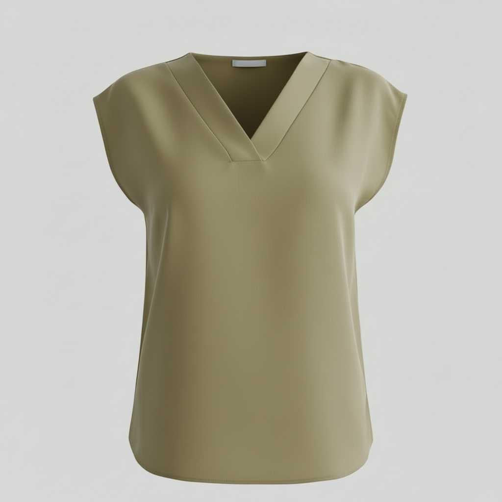 Moderne Zomer Blouse Dames | V-hals Katoen Casual Top