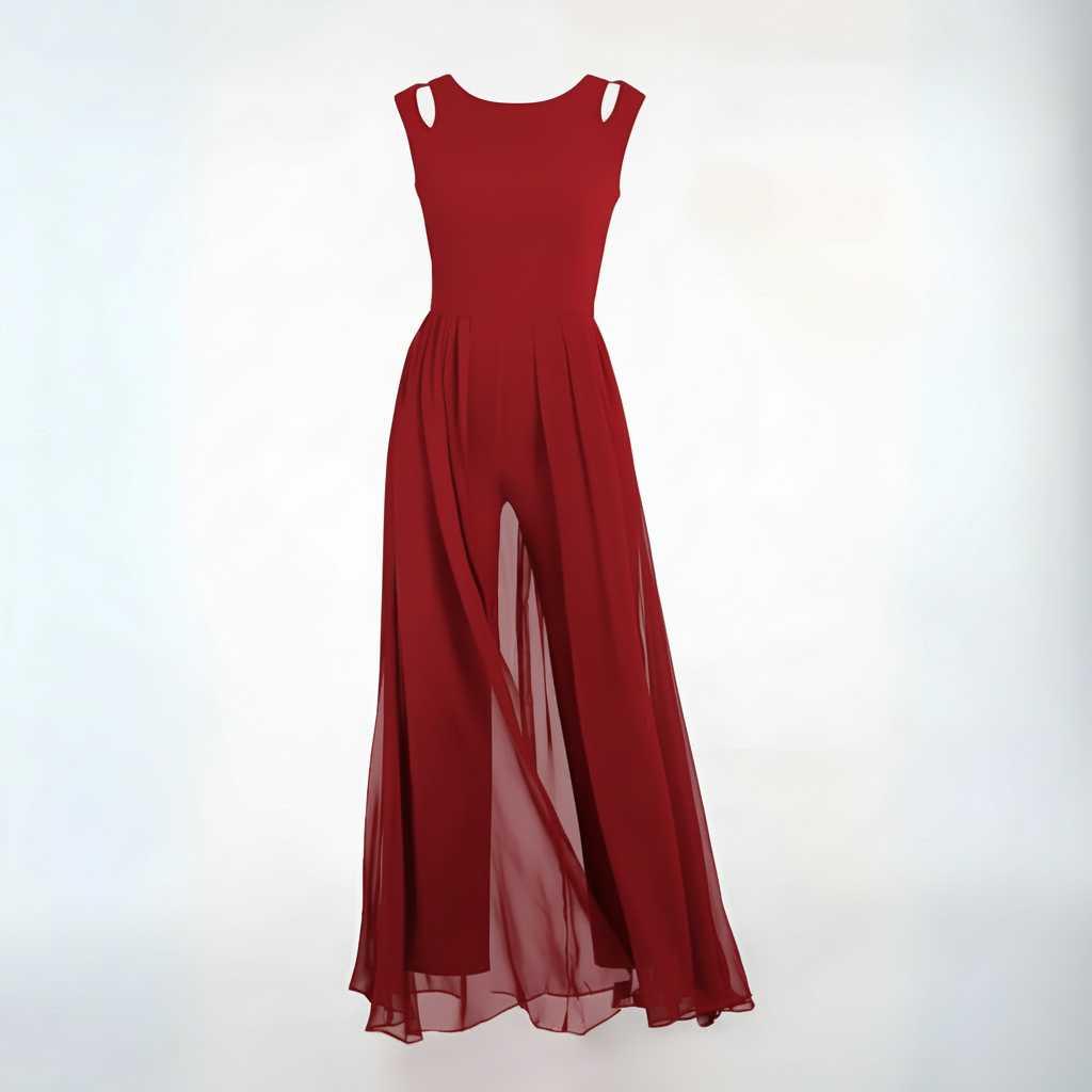 Mouwloze Jumpsuit met Wijde Pijpen | Dames Jumpsuit Zomer