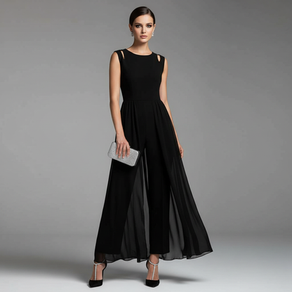 Mouwloze Jumpsuit met Wijde Pijpen | Dames Jumpsuit Zomer