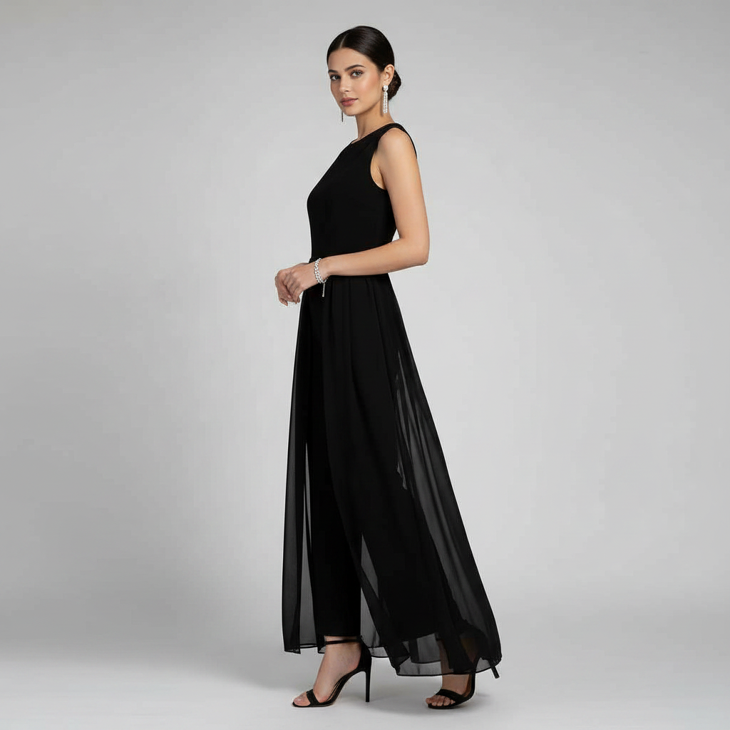 Mouwloze Jumpsuit met Wijde Pijpen | Dames Jumpsuit Zomer