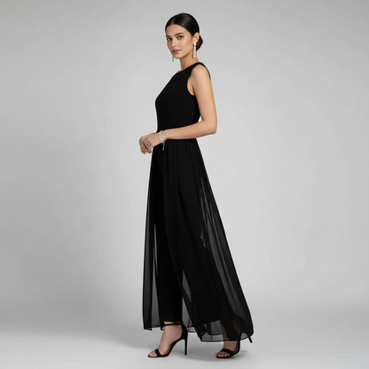 Mouwloze Jumpsuit met Wijde Pijpen | Dames Jumpsuit Zomer