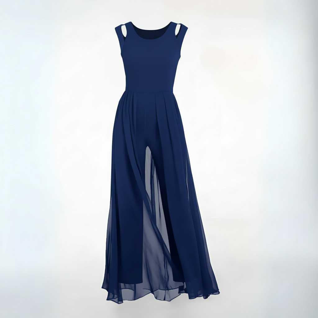 Mouwloze Jumpsuit met Wijde Pijpen | Dames Jumpsuit Zomer