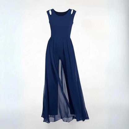 Mouwloze Jumpsuit met Wijde Pijpen | Dames Jumpsuit Zomer