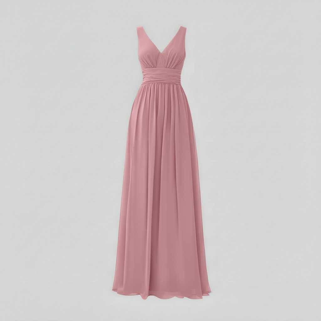 Mouwloze V-hals Maxi Jurk | Damesmode