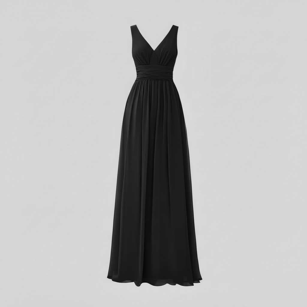Mouwloze V-hals Maxi Jurk | Damesmode