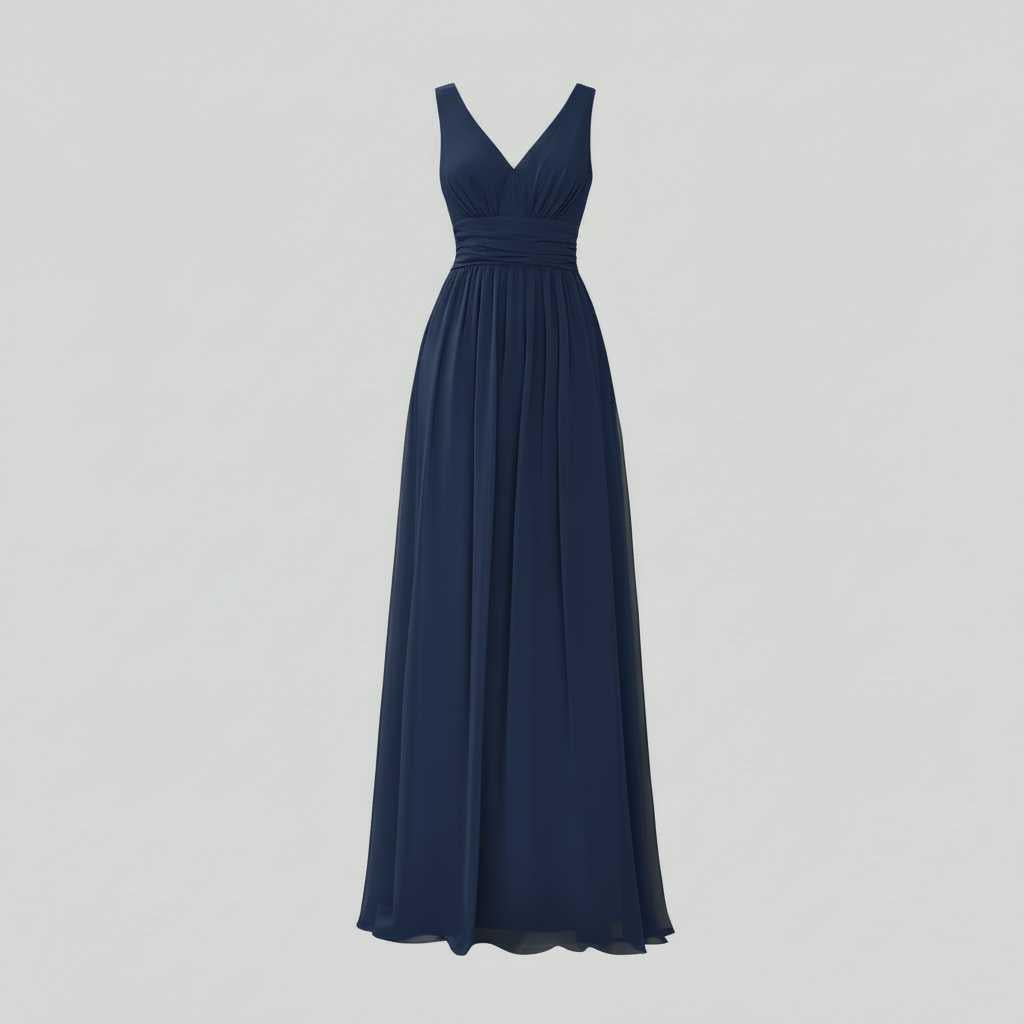 Mouwloze V-hals Maxi Jurk | Damesmode