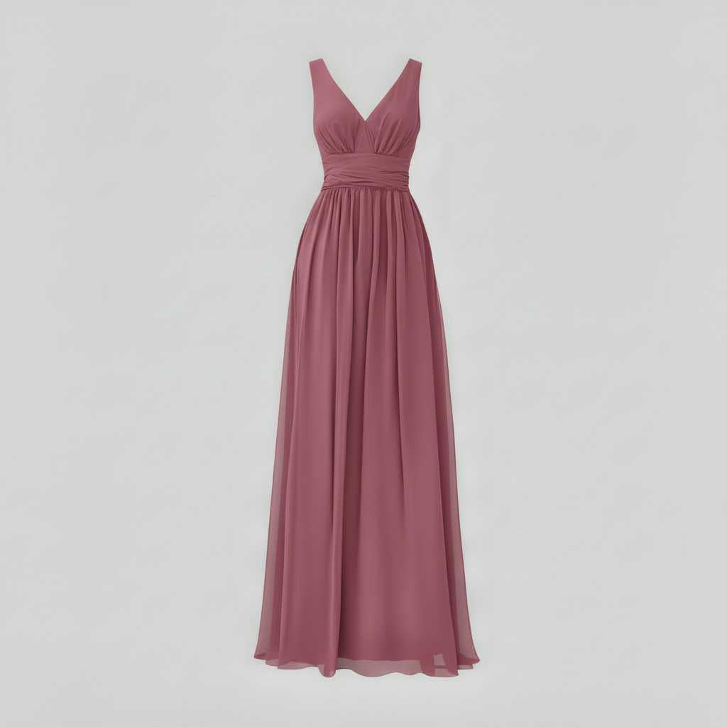 Mouwloze V-hals Maxi Jurk | Damesmode