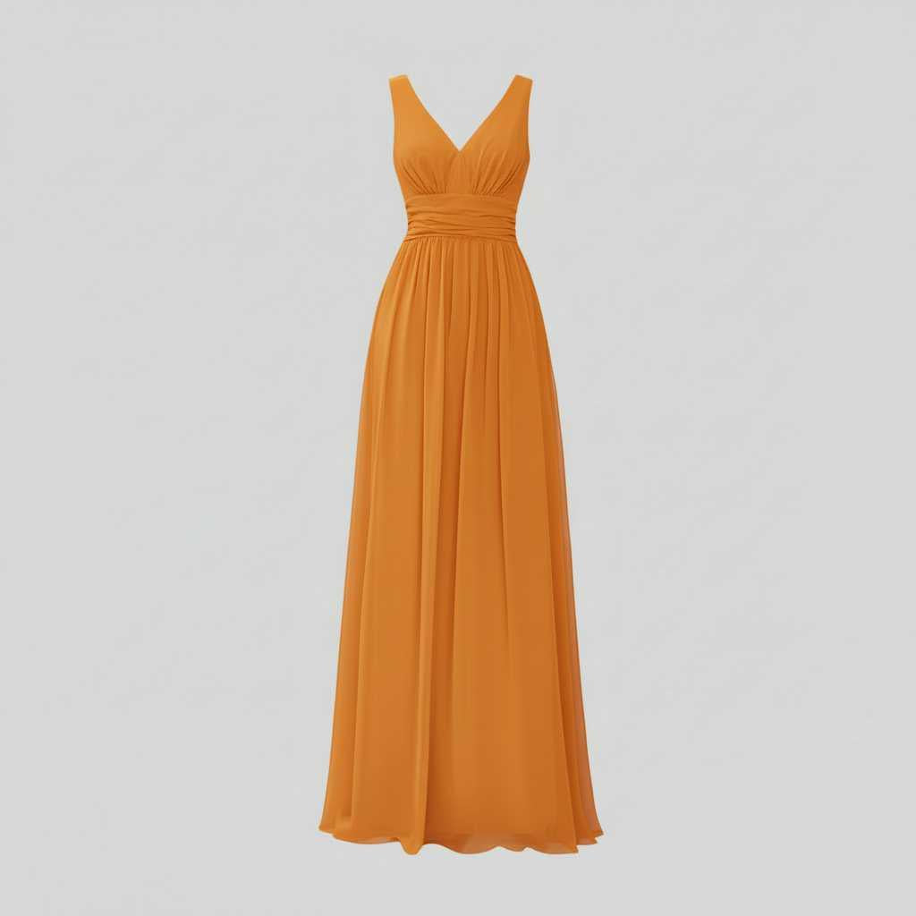 Mouwloze V-hals Maxi Jurk | Damesmode