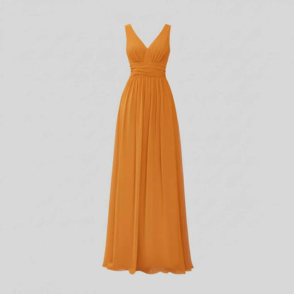 Mouwloze V-hals Maxi Jurk | Damesmode