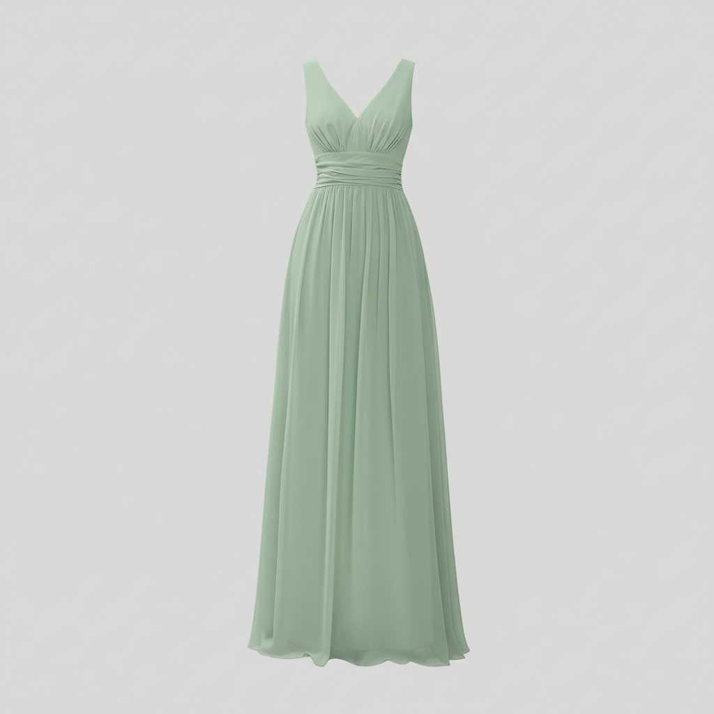 Mouwloze V-hals Maxi Jurk | Damesmode