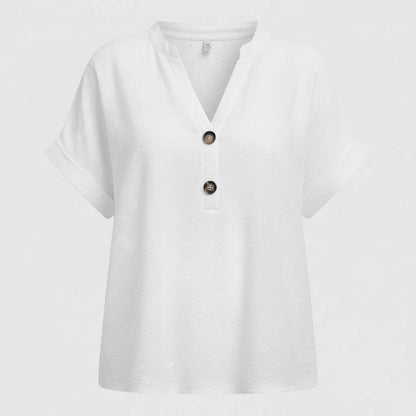 V-hals Top Dames | Casual Korte Mouwen Zomer Top