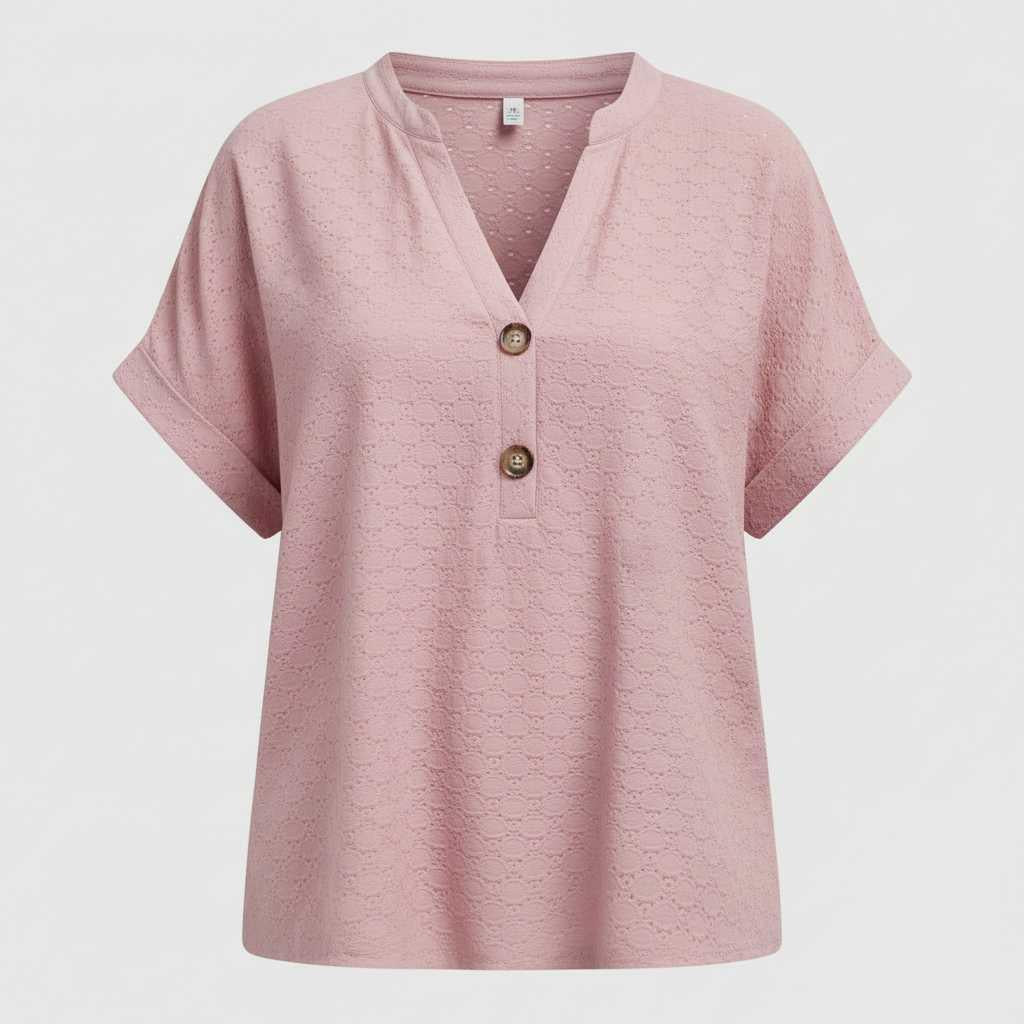 V-hals Top Dames | Casual Korte Mouwen Zomer Top