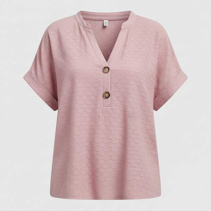 V-hals Top Dames | Casual Korte Mouwen Zomer Top