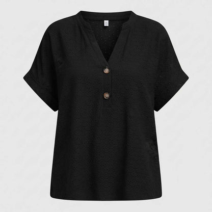 V-hals Top Dames | Casual Korte Mouwen Zomer Top