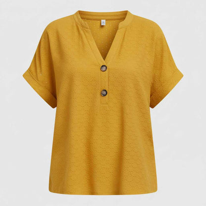 V-hals Top Dames | Casual Korte Mouwen Zomer Top