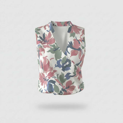 V-hals Zomer Top Dames | Casual Mode Katoen