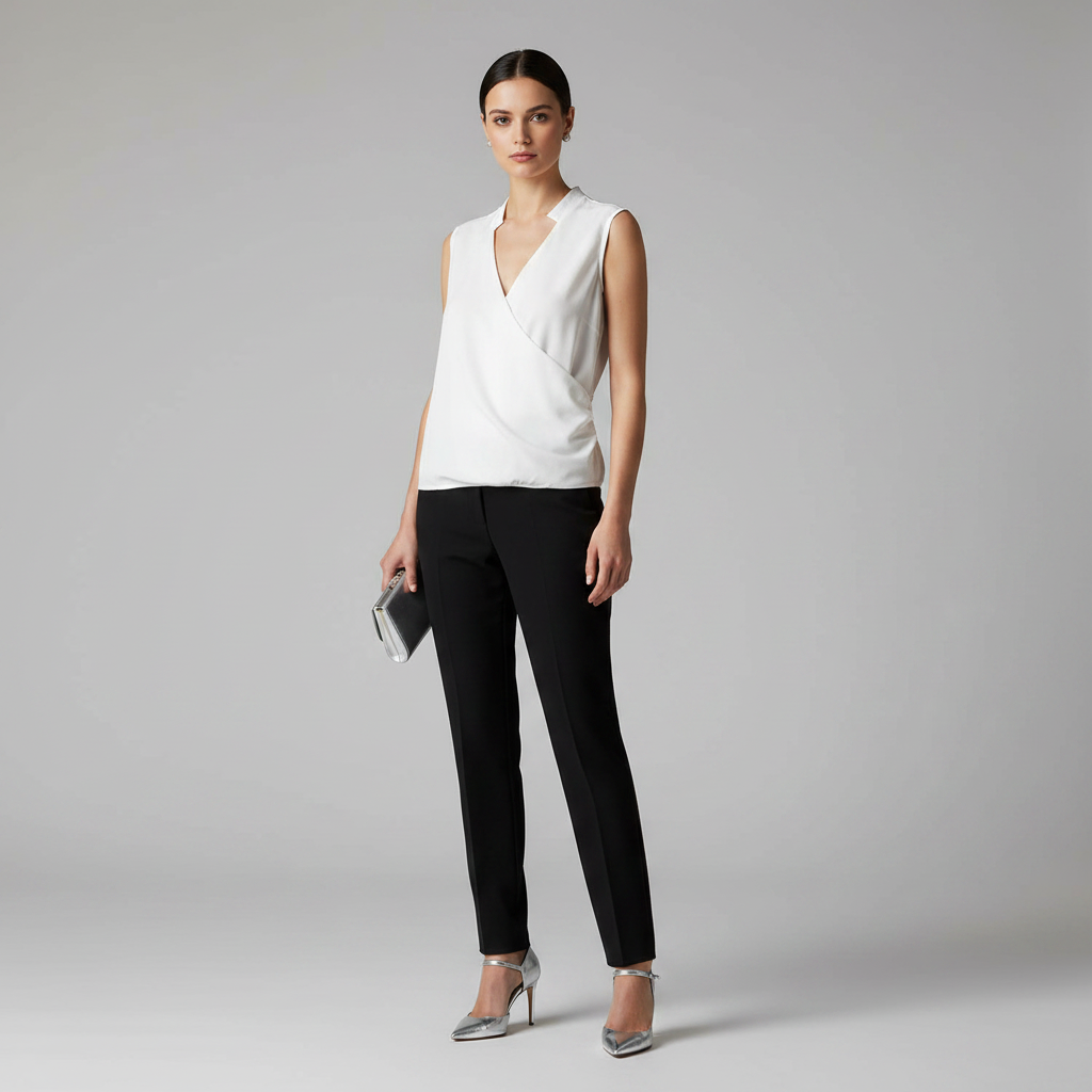 V-hals Zomer Top Dames | Casual Mode Katoen