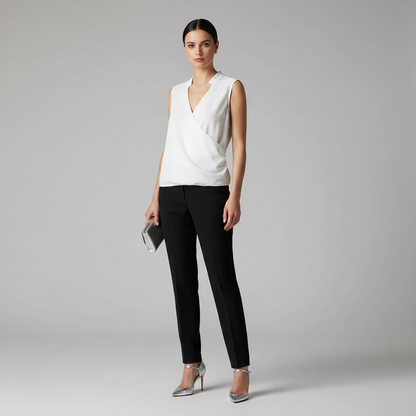 V-hals Zomer Top Dames | Casual Mode Katoen