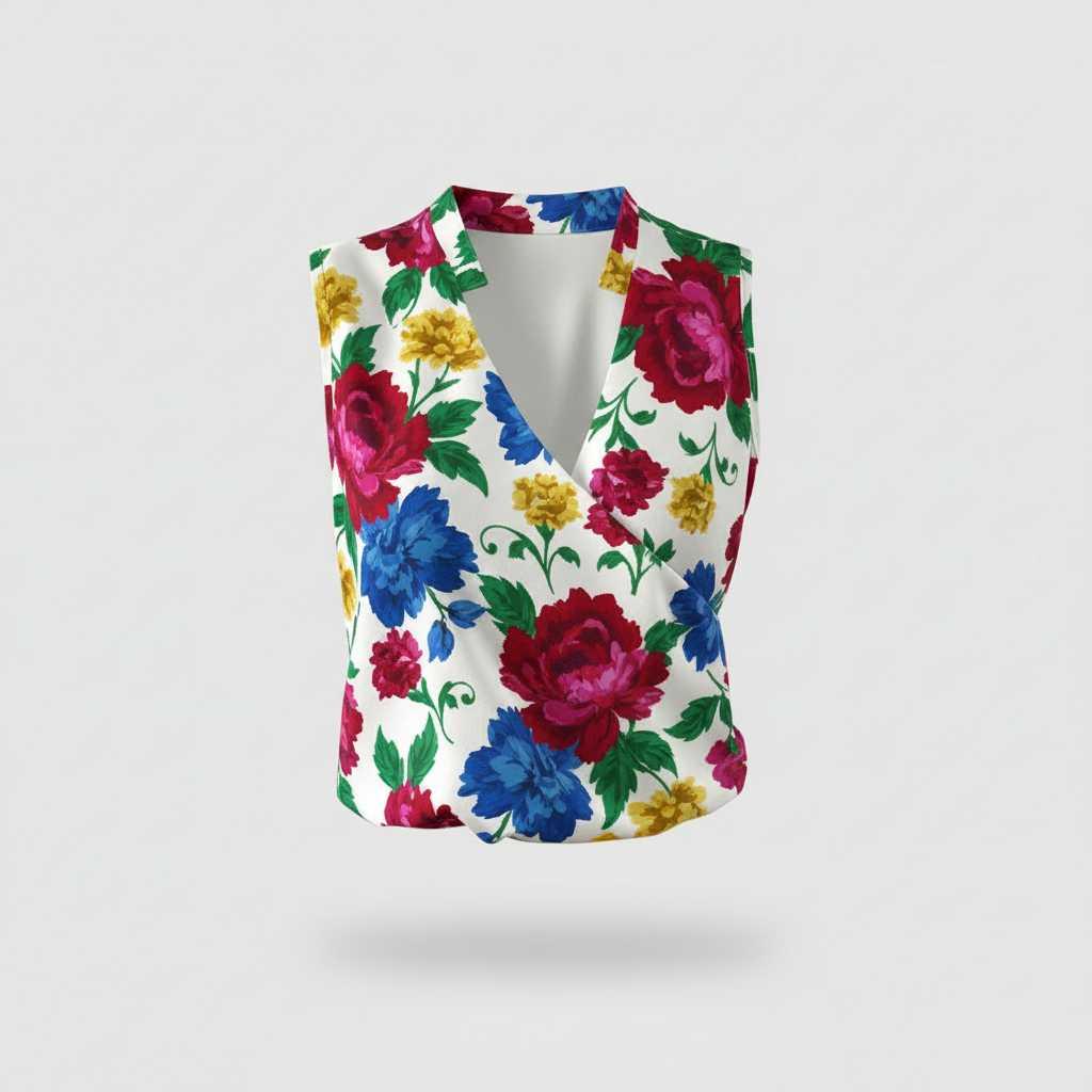 V-hals Zomer Top Dames | Casual Mode Katoen