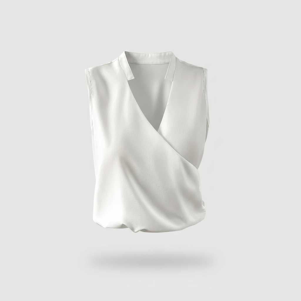 V-hals Zomer Top Dames | Casual Mode Katoen