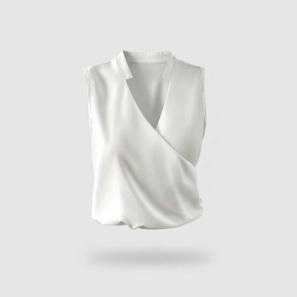 V-hals Zomer Top Dames | Casual Mode Katoen